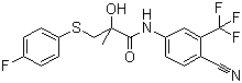 N-[4-Cyano-3-(trifluoromethyl)phenyl]-3-[(4-fluorophenyl)thio]-2-hydroxy-2-methylpropionamide
